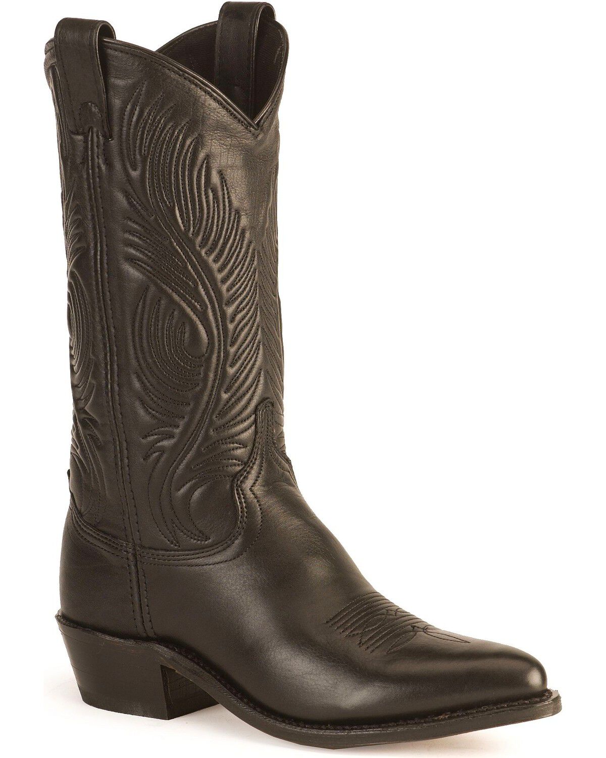 Image #1 - Abilene Women's Cowhide Western Boots - Round Toe, Black, hi-res