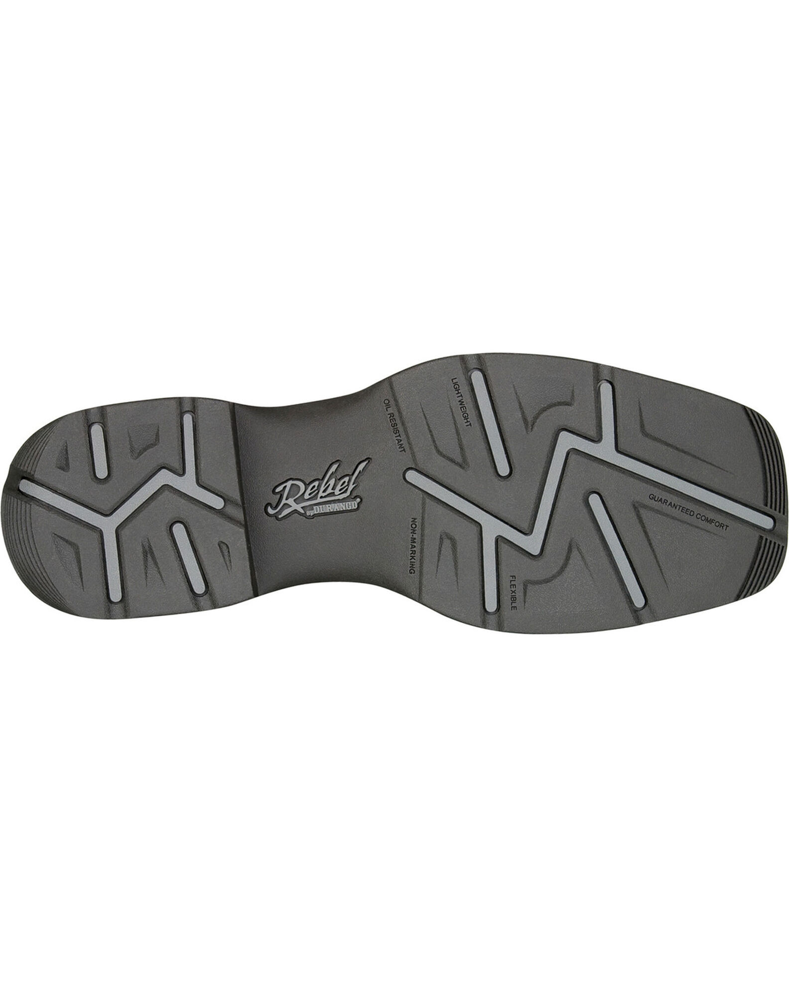 Image #12 - Durango Men's Rebel Western Performance Boots - Broad Square Toe, Coffee, hi-res