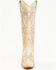 Image #4 - Corral Women's Embroidered Tall Western Boots - Snip Toe, Ivory, hi-res