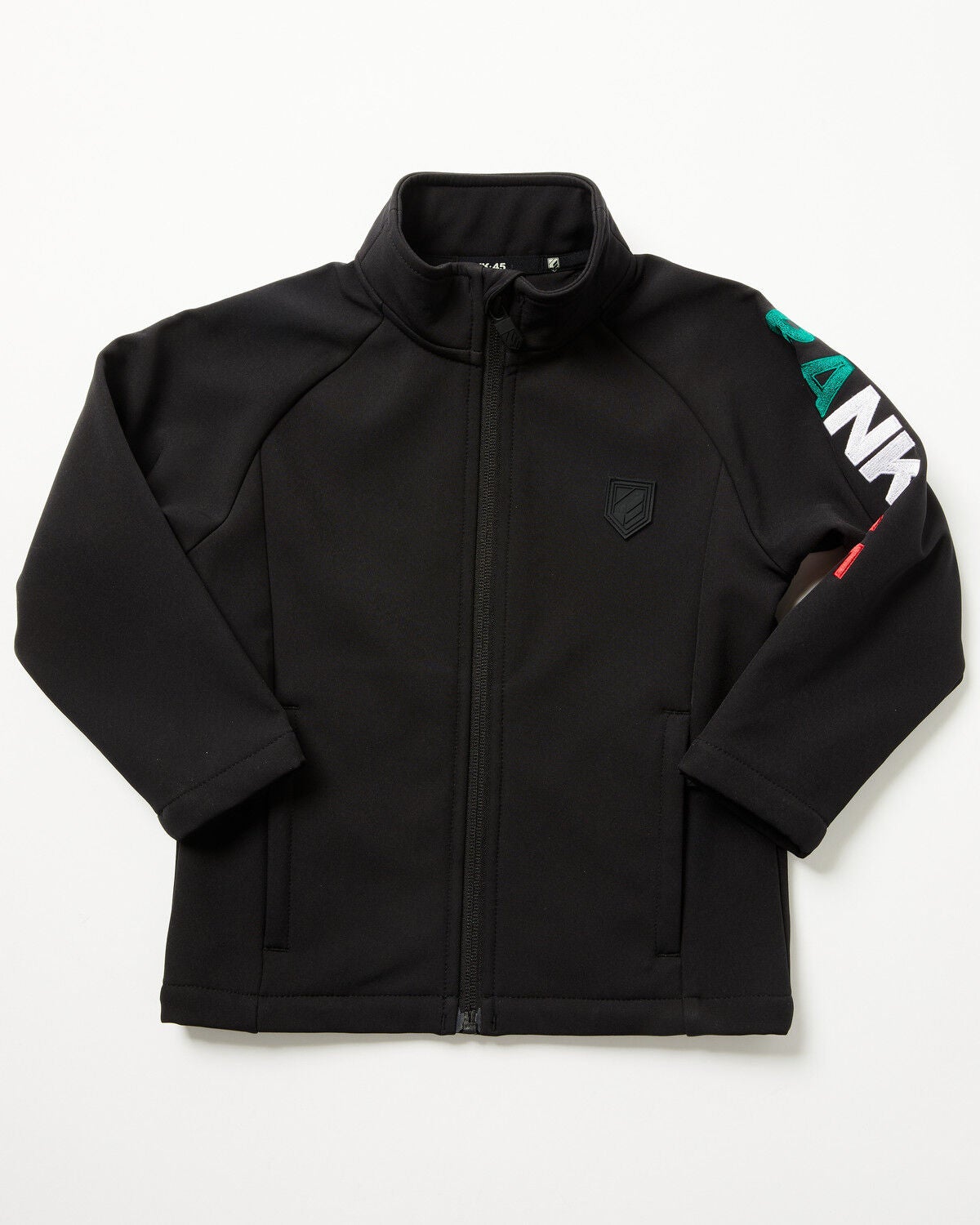 RANK 45&reg; Toddler Boys' Mexico Flag Seal Softshell Jacket, Black, hi-res