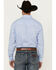 Image #4 - Wrangler 20X Men's Geo Print Long Sleeve Snap Stretch Western Shirt, Blue, hi-res
