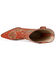 Image #4 - Azalea Wang Women's Scott Western Booties - Round Toe, Orange, hi-res