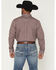 Image #4 - RANK 45&reg; Men's Sunburst Geo Print Long Sleeve Button-Down Western Shirt, Chilli, hi-res