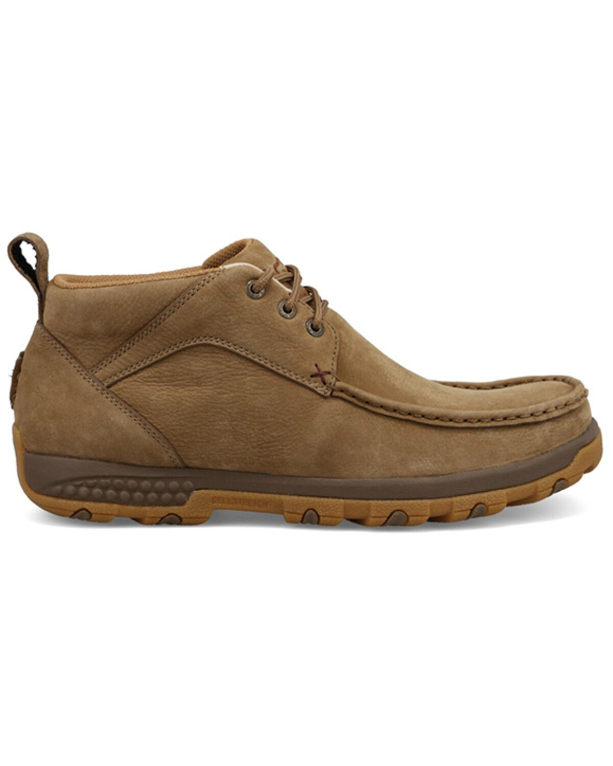 Image #2 - Twisted X Men's Chukka Driving Mocs, Camel, hi-res