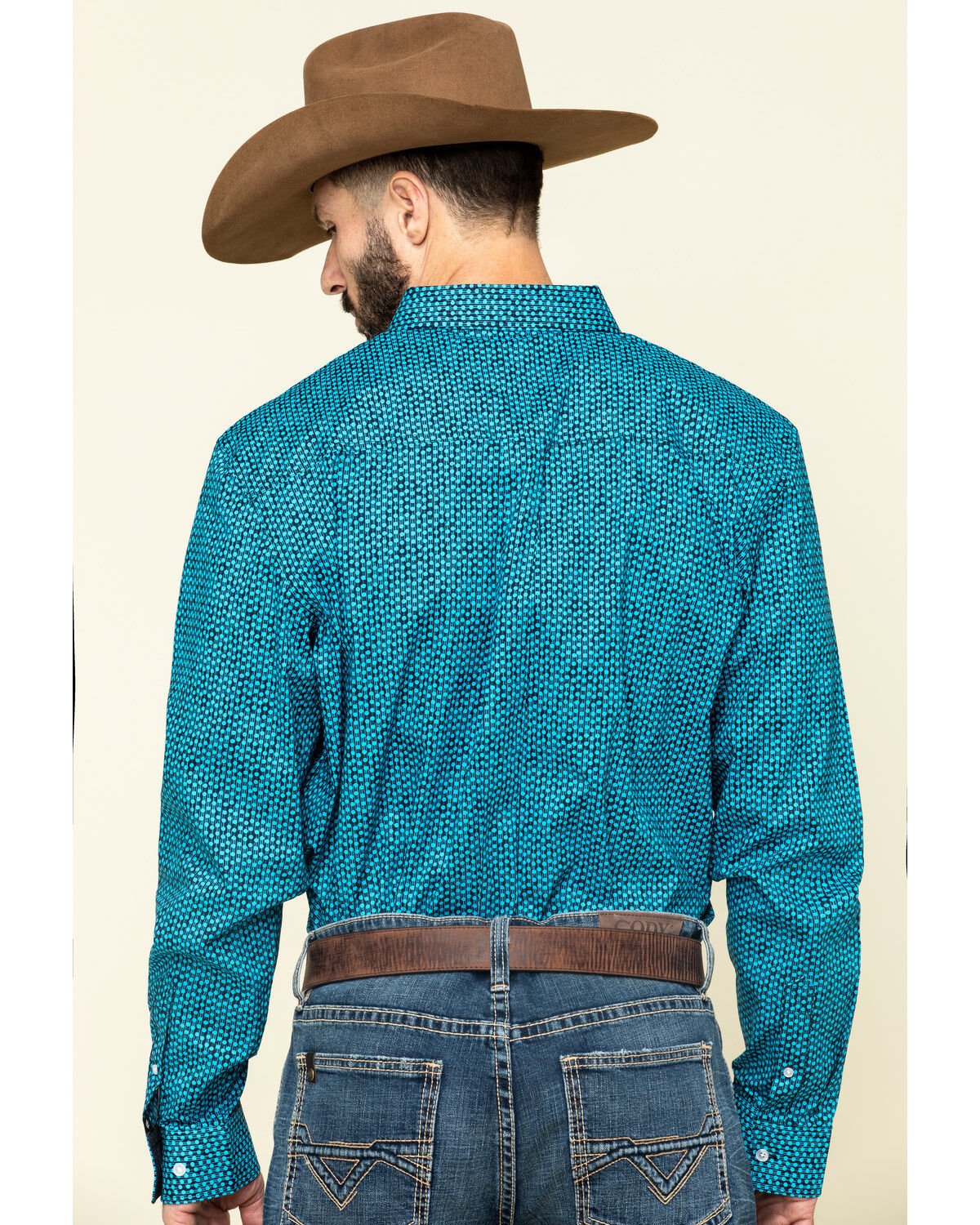 Image #2 - Cody James Core Men's Smokeshow Geo Print Long Sleeve Western Shirt, , hi-res