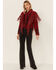 Image #4 - Cripple Creek Women's Beaded Suede Fringe Black Bones Military Jacket , , hi-res