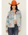 Image #2 - Blue B Women's Light Wash Rhinestone Embellished Denim Jacket, Light Wash, hi-res
