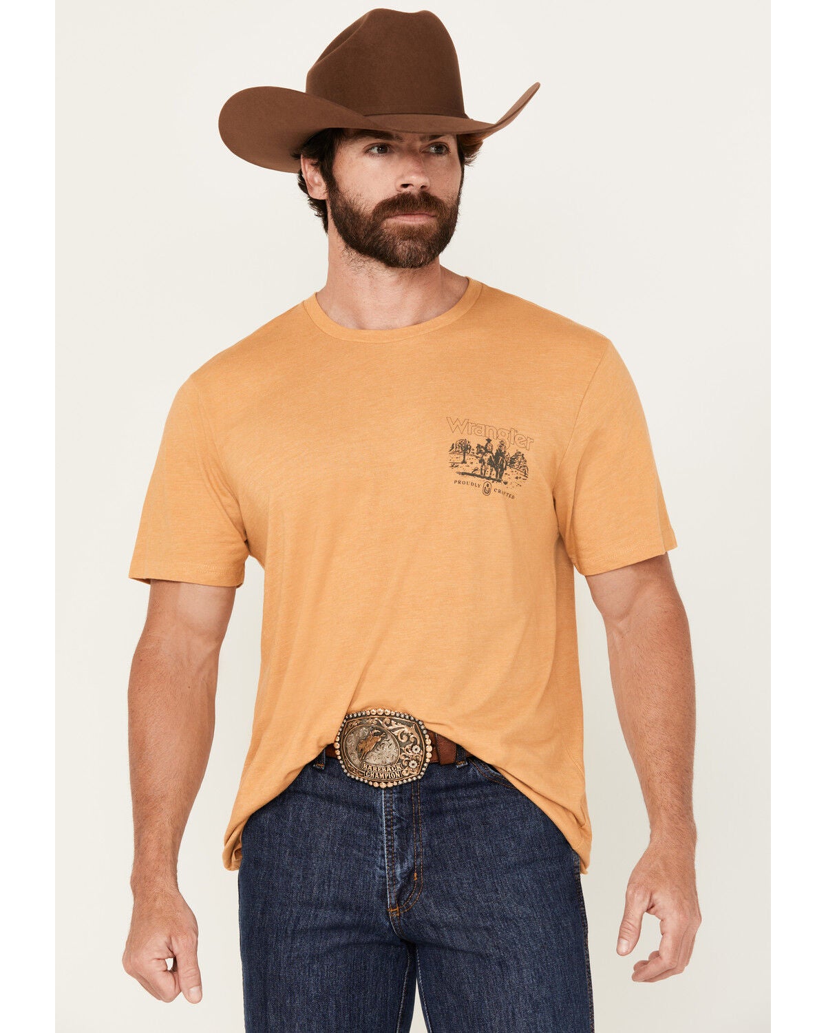 Image #2 - Wrangler Men's Scenic Cowboys Short Sleeve Graphic T-Shirt, , hi-res