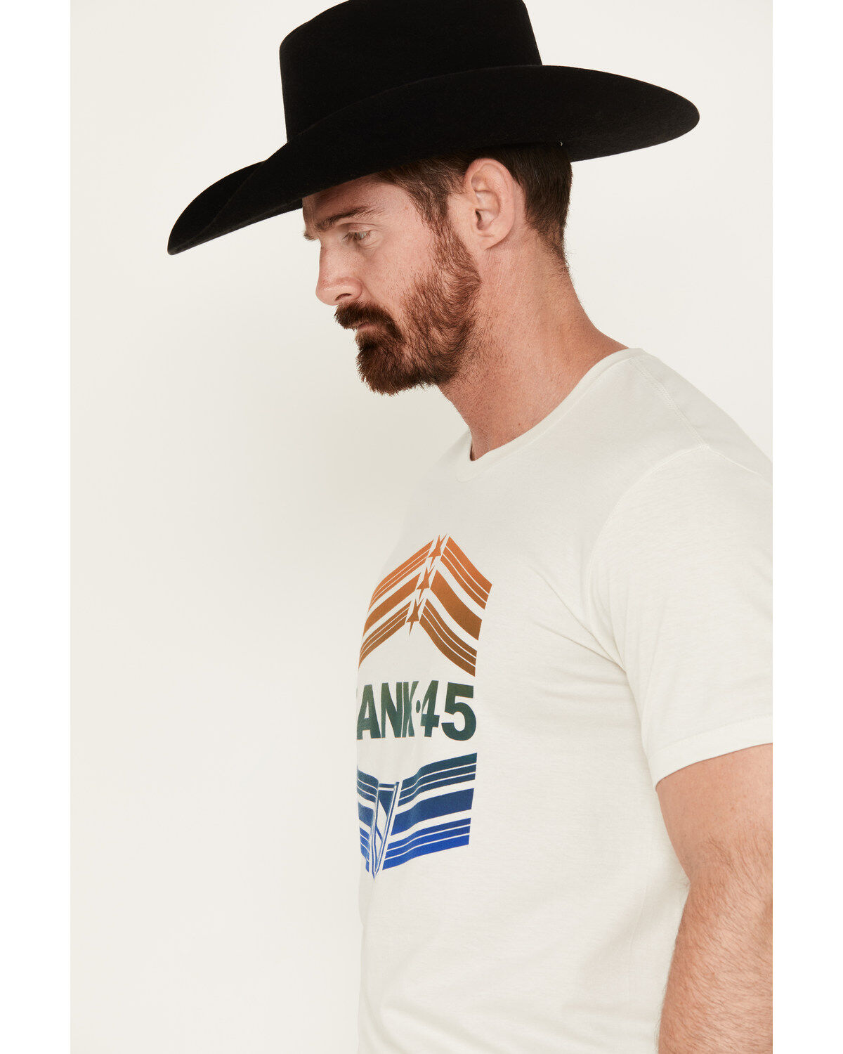 Image #2 - RANK 45® Men's Conesville Western Short Sleeve Graphic T-Shirt, Cream, hi-res