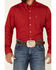 Image #3 - Cinch Men's Modern Fit Solid Red Long Sleeve Button-Down Western Shirt , Red, hi-res