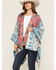 Image #1 - Shyanne Women's Southwestern Print Shawl, Aqua, hi-res