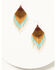 Image #1 - Idyllwind Women's Copperlily Seed Bead Earrings, Turquoise, hi-res