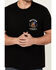 Image #3 - Brixton Men's Boot Barn Exclusive Americobra Short Sleeve Graphic T-Shirt, Black, hi-res