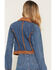 Image #4 - Show Me Your Mumu Women's Dawson Medium Wash Denim Jacket, Medium Wash, hi-res