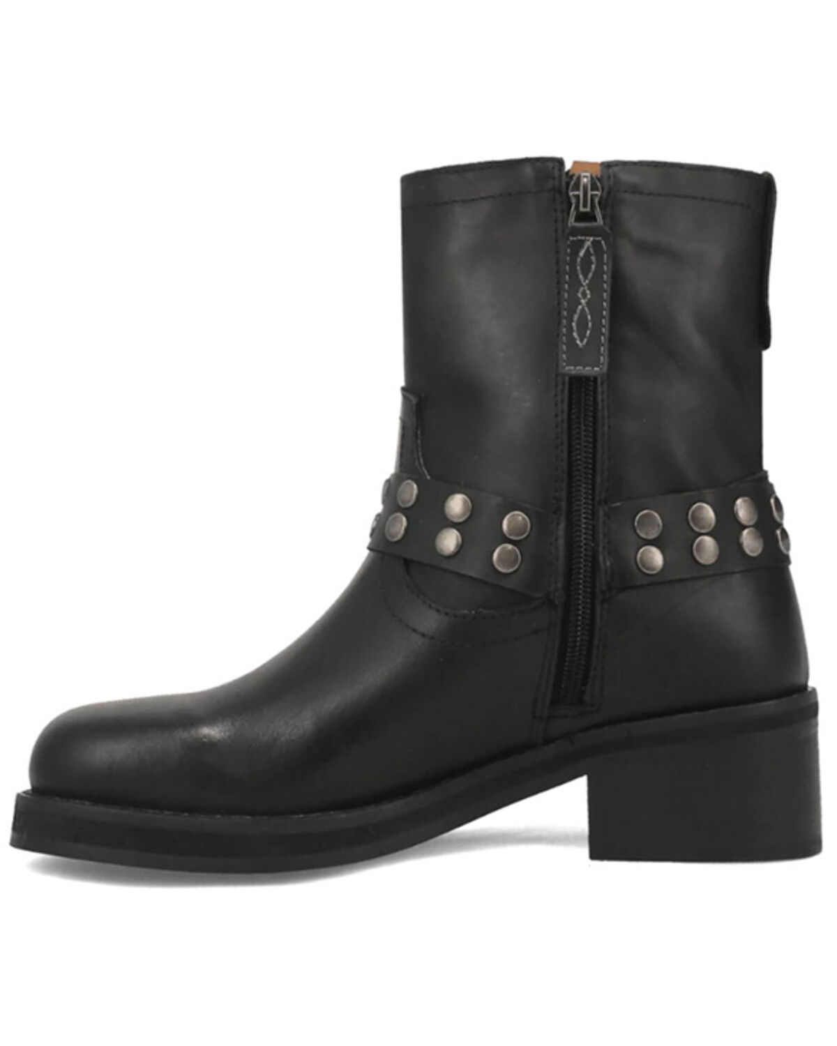 Image #3 - Dingo Women's Anarchy Harness Booties - Round Toe, Black, hi-res