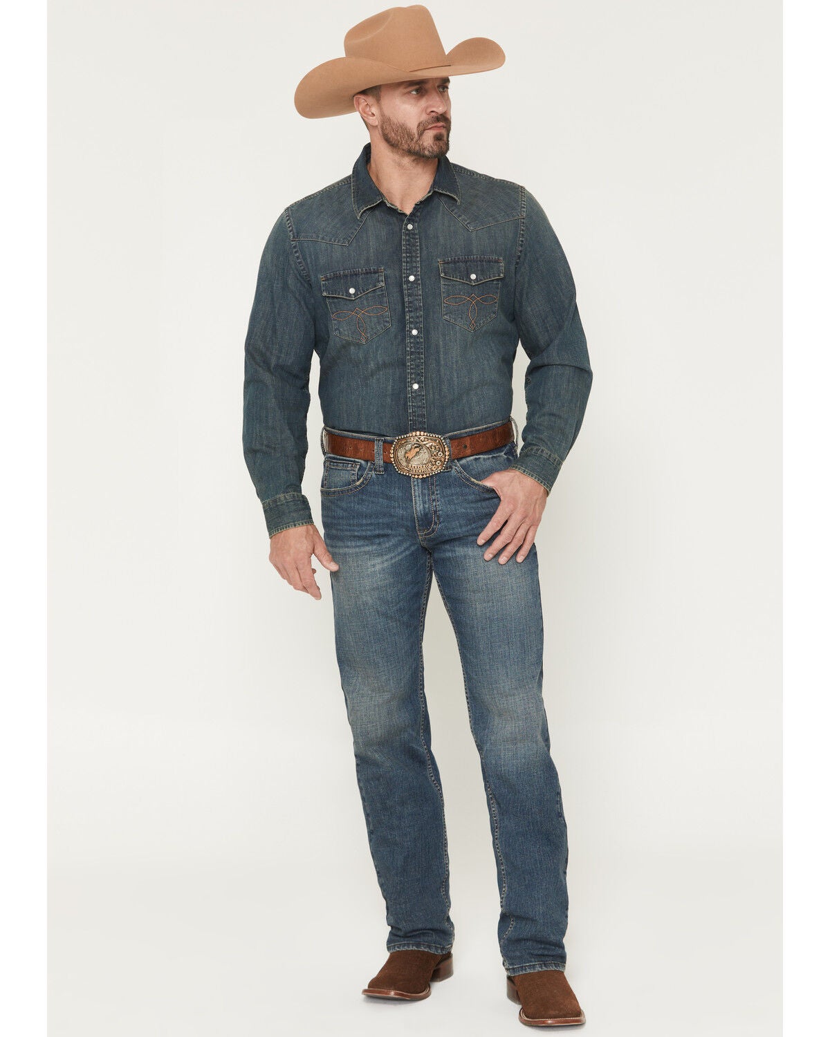 Product Name:  Wrangler Men's 13MWZ Jeans Cowboy Cut Original Fit Prewashed Jeans