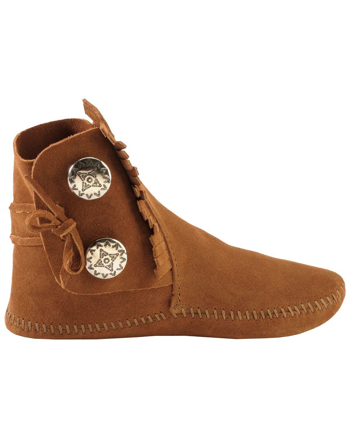 Image #2 - Minnetonka Women's Soft Sole Ankle Moccasins, , hi-res