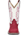 Image #4 - Smoky Mountain Girls' Cassidy Western Boots - Broad Square Toe, Red, hi-res