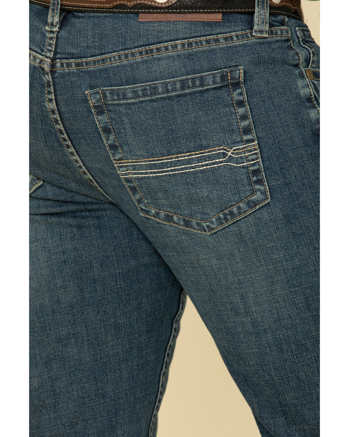 Image #3 - Cody James Men's High Roller Stackable Stretch Straight Medium Wash Jeans, Blue, hi-res