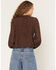Image #4 - Wild Moss Women's Embroidered Peasant Top, Brown, hi-res