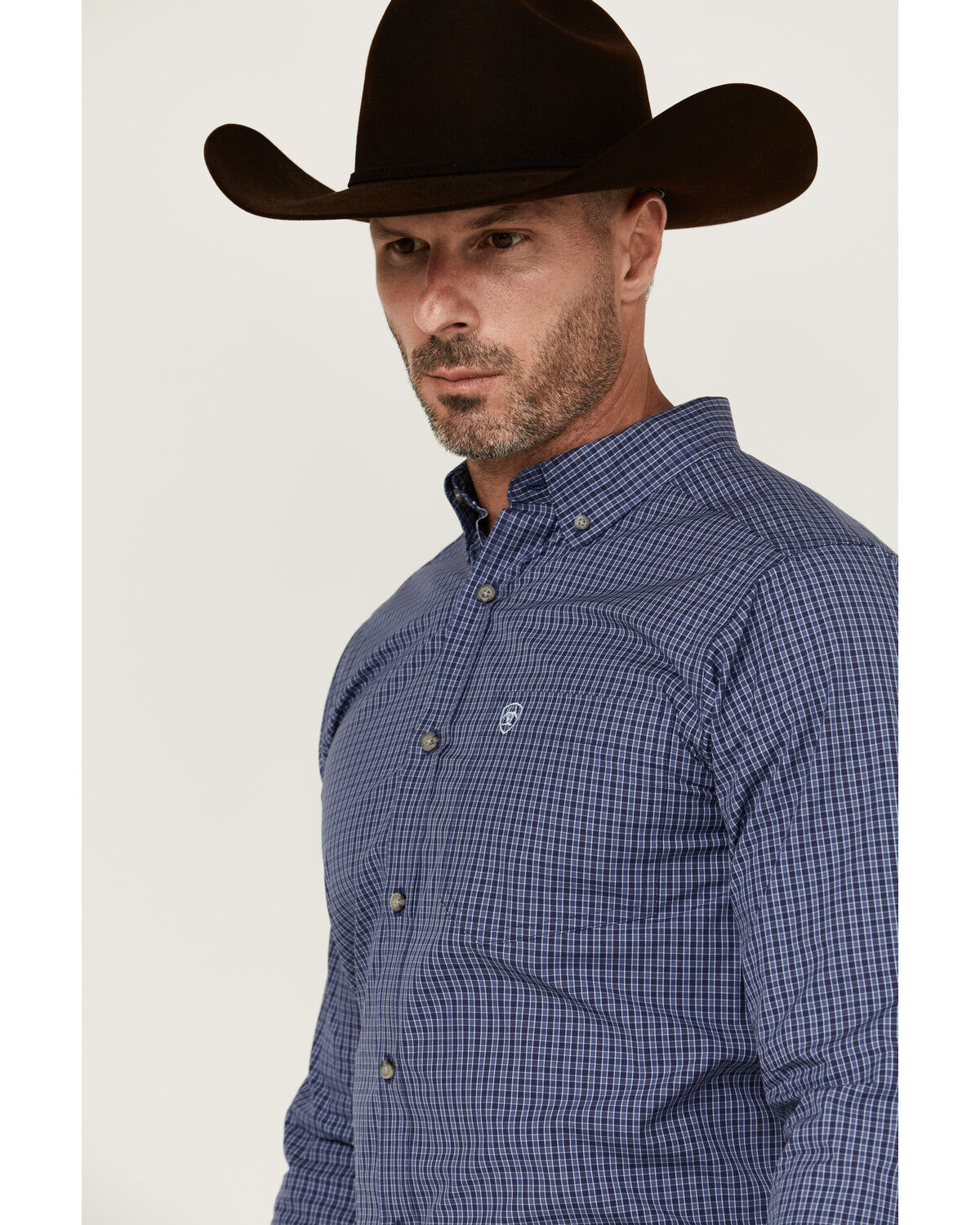 Image #2 - Ariat Men's Calvin Plaid Print Long Sleeve Button-Down Western Shirt, , hi-res