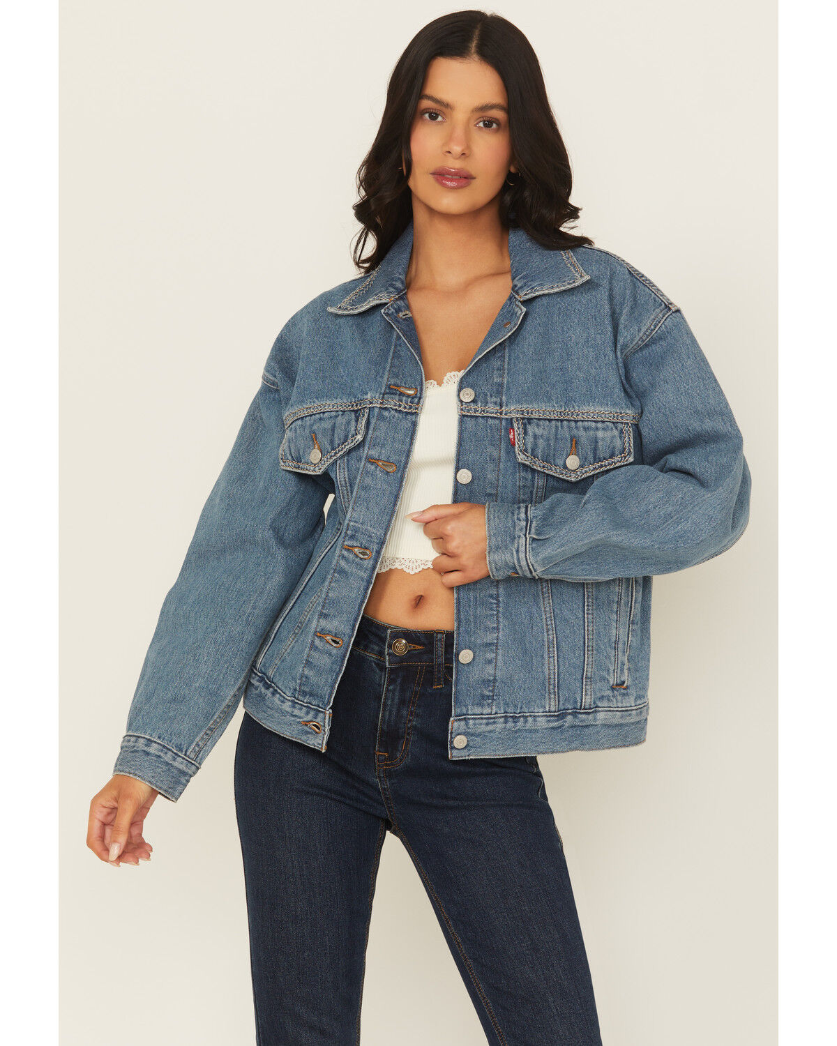 Levi's Women's Switch Stitch Medium Wash 90s Trucker Jacket | Boot