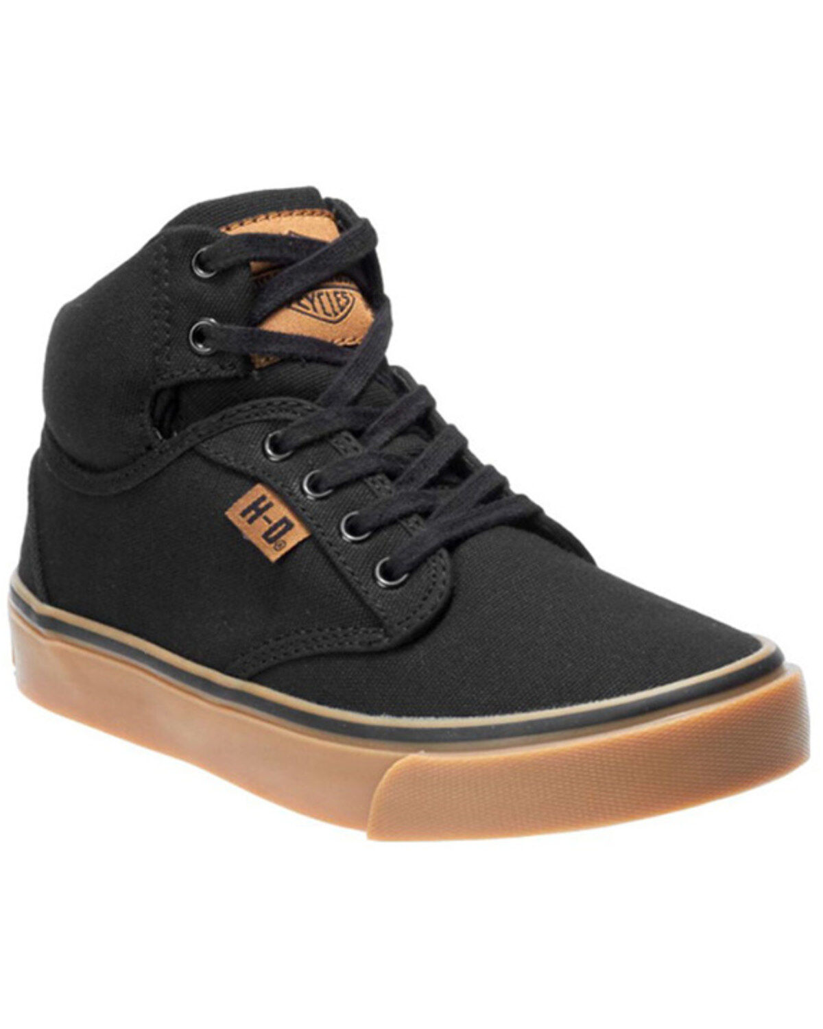 Image #1 - Harley Davidson Boys' Boyton Sneakers, Black, hi-res