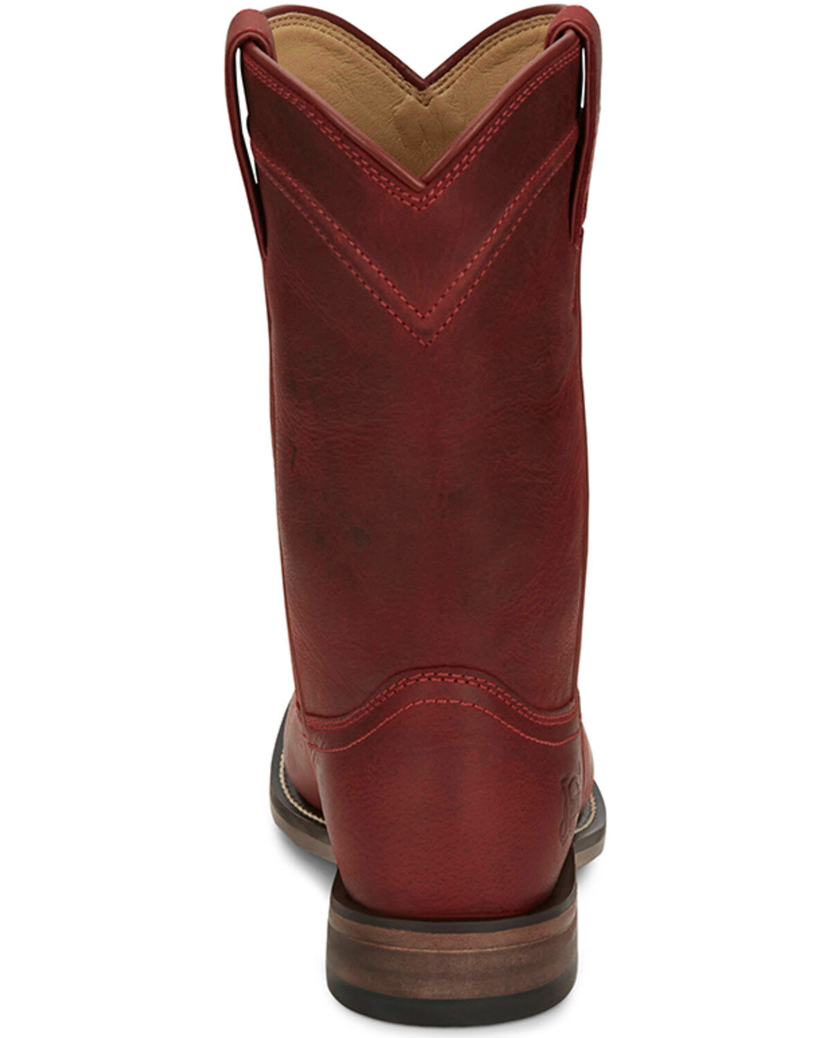 Image #5 - Justin Women's Holland Western Boots - Round Toe, Red, hi-res