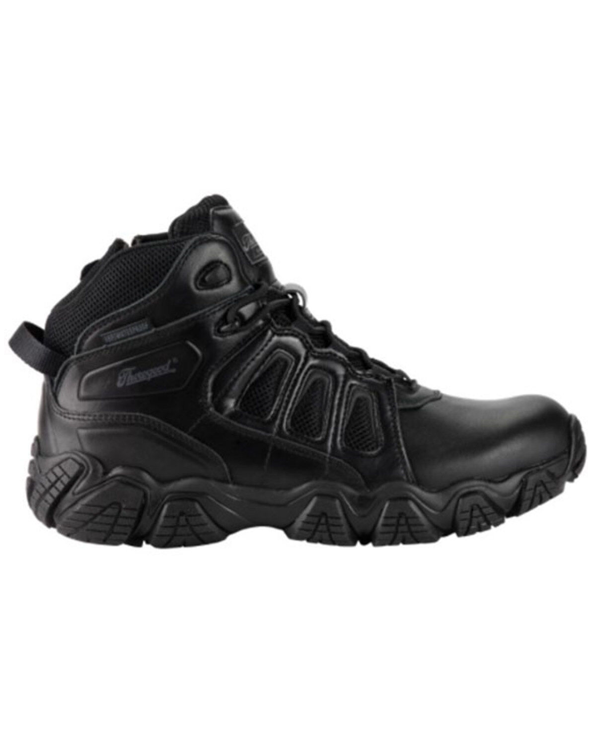 Image #2 - Thorogood Men's 6" Crosstrex Pathogen Work Boots - Composite Toe, Black, hi-res