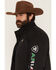 Image #2 - Ariat Men's Printed Concealed Carry Softshell Jacket, Black, hi-res