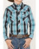 Cowboy Hardware Boys' Plaid Print Long Sleeve Snap Western Shirt, Blue, hi-res