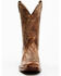 Moonshine Spirit Men's Distressed Western Boots - Square Toe, Tan, hi-res