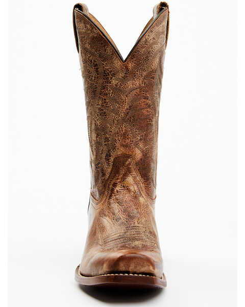 Image #4 - Moonshine Spirit Men's Distressed Western Boots - Square Toe, Tan, hi-res
