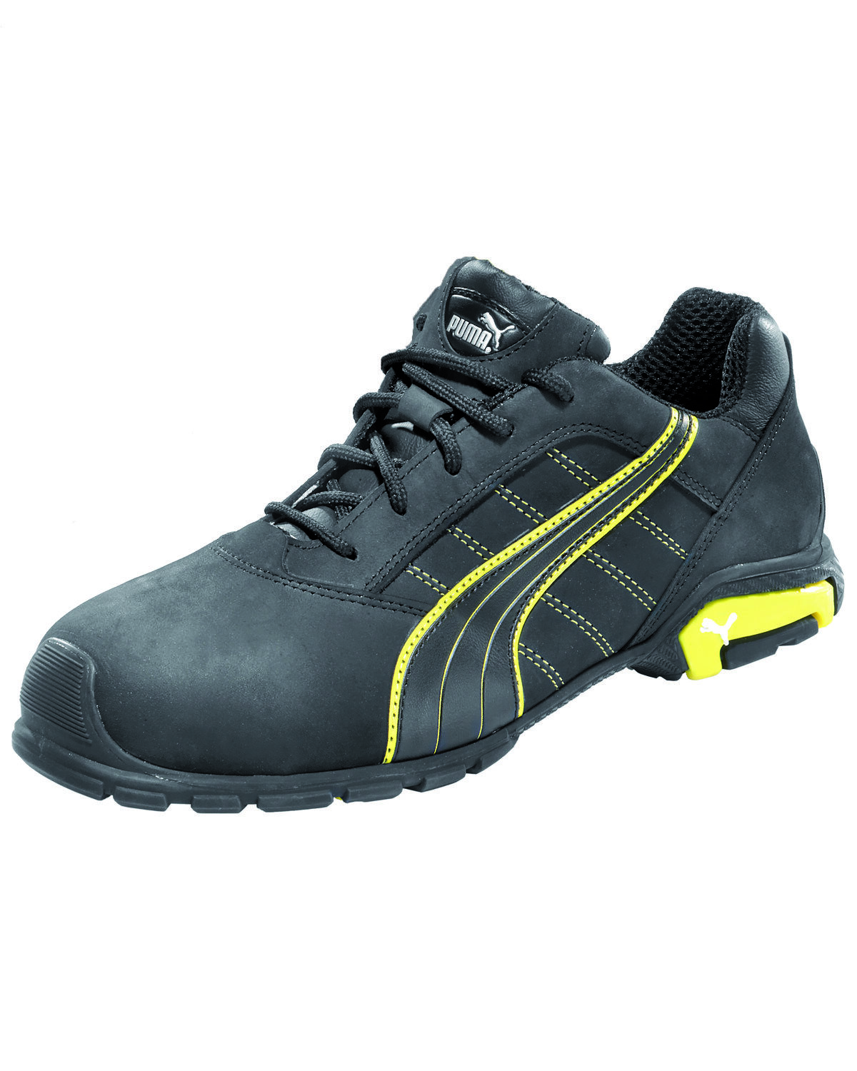 Image #1 - Puma Safety Men's Amsterdam Work Shoes - Aluminum Toe, Black, hi-res