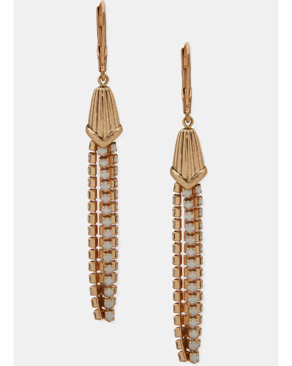 Image #1 - Lainey Wilson Women's Fringe Earrings, Gold, hi-res