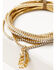Image #2 - Lainey Wilson Women's Feather Stretch Layered Bracelet, Gold, hi-res