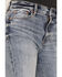 Daze Women's Medium Wash High Rise Deep Dive Slim Straight Jeans, Blue, hi-res