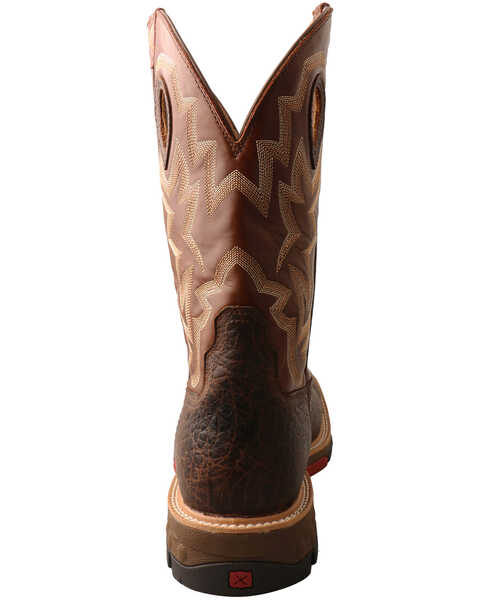 Twisted X Men's Waterproof Western Work Boots - Alloy Toe, Brown, hi-res