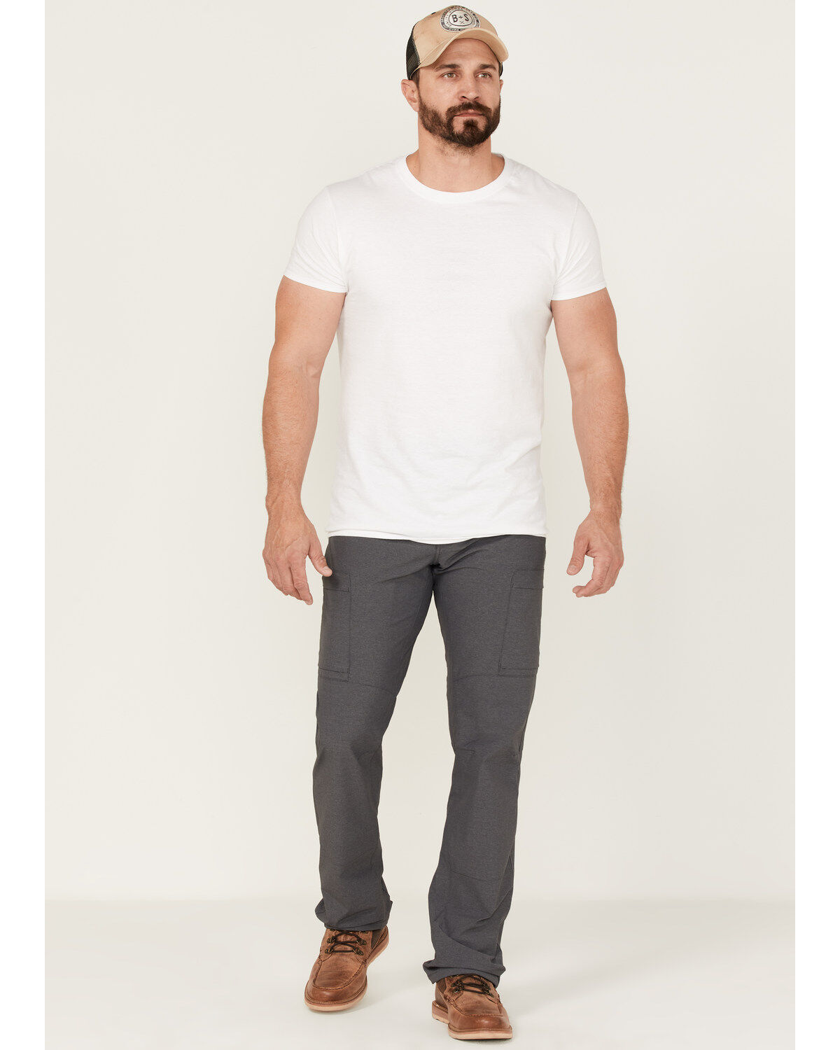 Image #1 - Brothers and Sons Men's Ripstop Slim Straight Outdoor Cargo Pants, Charcoal, hi-res