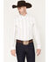 Image #1 - Ferrell Men's Tristan Tek Striped Long Sleeve Pearl Snap Stretch Western Shirt, Cream, hi-res