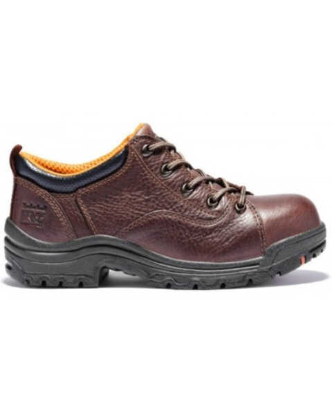 Timberland PRO Women's TiTAN Oxford EH Work Shoes - Alloy Toe , Brown, hi-res