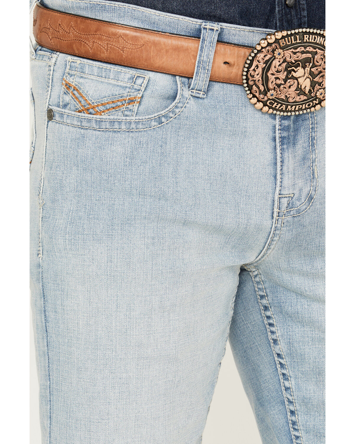 Image #2 - Cody James Men's Jamestown Light Wash Slim Straight Stretch Denim Jeans, Light Wash, hi-res