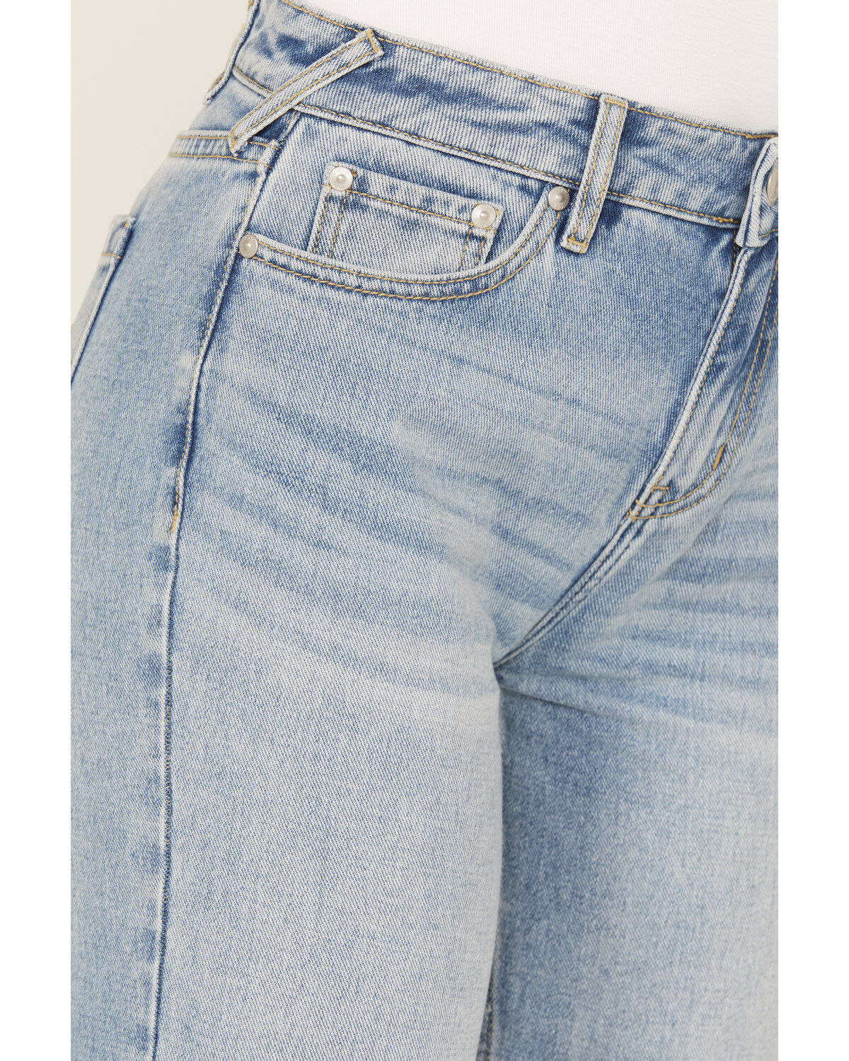 Image #2 - Cleo + Wolf Women's Medium Wash High Rise Slim Straight Ankle Jeans, Medium Wash, hi-res