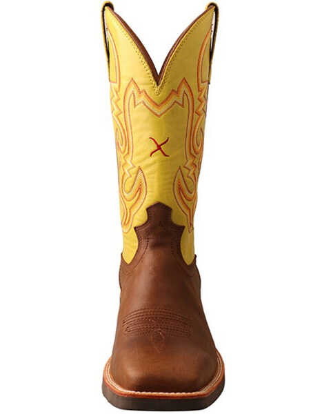 Twisted X Men's Ruff Stock Western Boots - Broad Square Toe, Tan, hi-res
