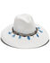 Image #1 - Nikki Beach Women's Dara Straw Western Fashion Hat, White, hi-res