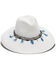 Image #1 - Nikki Beach Women's Dara Straw Western Fashion Hat , White, hi-res