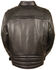Image #3 - Milwaukee Leather Men's Side Belt Utility Pocket Motorcycle Jacket - 3X, Black, hi-res