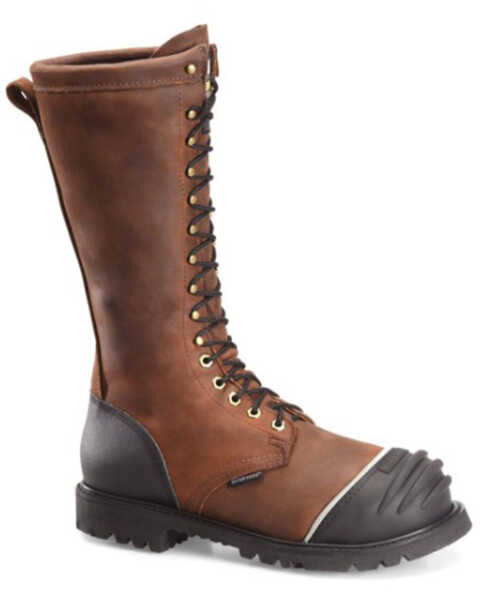 Matterhorn Men's 16" Waterproof Insulated Work Boots - Steel Toe, Brown, hi-res