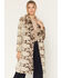 Image #1 - Panhandle Slim Women's Snake Skin Print Faux Fur Coat, Charcoal, hi-res