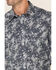 Image #3 - Rock & Roll Denim Men's Paisley Print Long Sleeve Western Shirt, Navy, hi-res